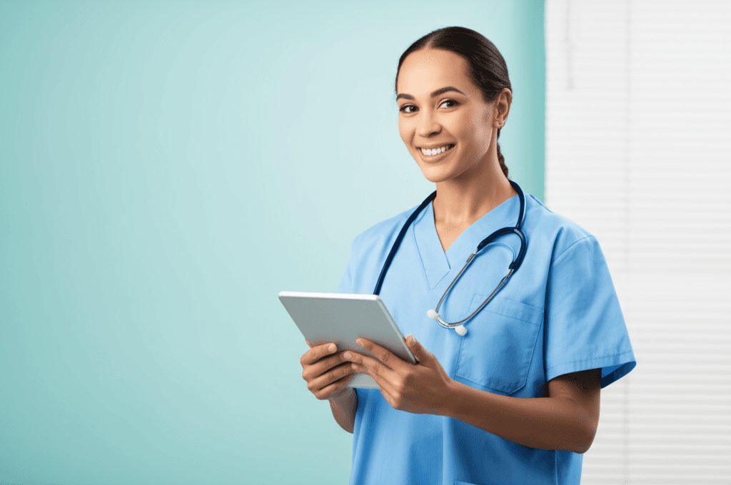 Doctor using Health-Hubs EMR